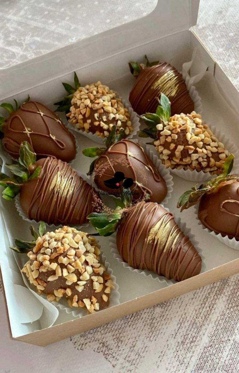 Fresas bañadas de chocolate 9 fresas
