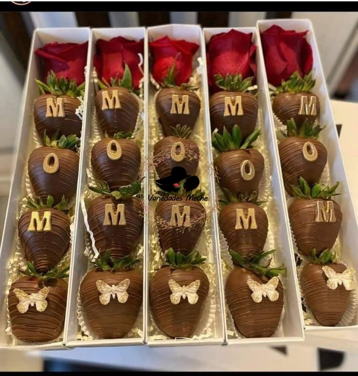 Fresas bañadas de chocolate 4 unidades
